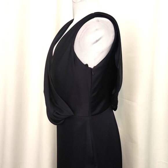 NWT - Noir by Lazaro Navy Draped Backless Evening Gown Size 12 - JLM Couture - Picture 7 of 16